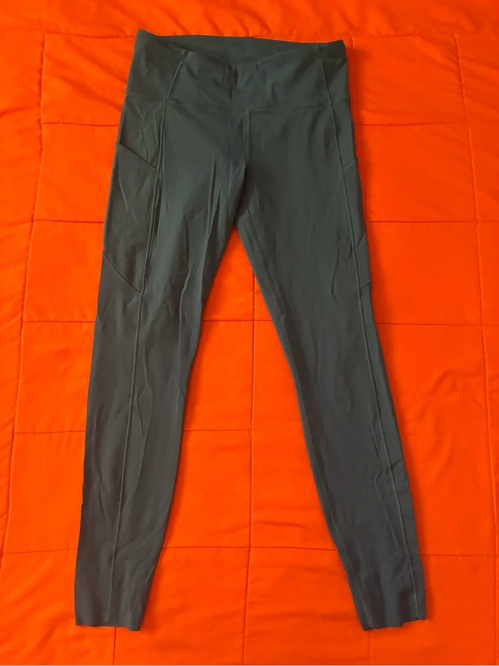 Lululemon Leggings Womens 10 Blue High Rise Athletic Activewear Gym